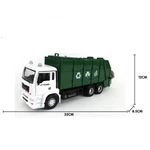 Kép 2/2 - Lendkerekes szemétszállító teherautó 32 cm-es