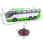 Kép 2/2 - City Bus távirányítós zöld-fehér busz