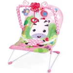 Kép 1/2 - Rezgő és zenélő pihenőszék pink színben zebra mintával
