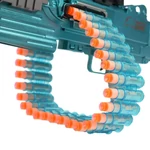 Kép 9/15 - SuperShoot: Elektronikus M249-es szivacslövő gépfegyver töltényekkel és akkuval 81 cm