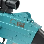 Kép 11/15 - SuperShoot: Elektronikus M249-es szivacslövő gépfegyver töltényekkel és akkuval 81 cm