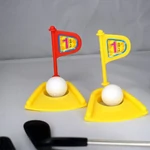 Kép 3/6 - Fémnyelű 12 db-os minigolf szett ütőkkel és labdákkal