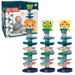 Kép 1/3 - Ball Tower: Vidám állatos golyópálya többféle változatban 73×22 cm 1 db