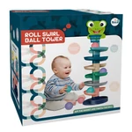 Kép 3/3 - Ball Tower: Vidám állatos golyópálya többféle változatban 73×22 cm 1 db