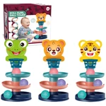 Kép 1/3 - Ball Tower: Vidám állatos golyópálya többféle változatban 45×22 cm 1 db