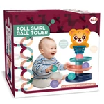 Kép 3/3 - Ball Tower: Vidám állatos golyópálya többféle változatban 45×22 cm 1 db