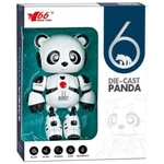 Kép 1/3 - 11-es, a robot panda pajtás fénnyel és hanggal, fém vázzal