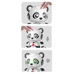 Kép 3/3 - 11-es, a robot panda pajtás fénnyel és hanggal, fém vázzal