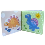 Kép 5/5 - Baby Book: Dinoszauruszok puha pancsoló könyv 14x13 cm