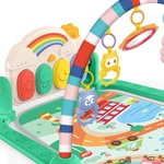 Kép 3/5 - Happy World: Piano Fitness bébi játszószőnyeg csörgőkkel, rágókával és lábzongorával