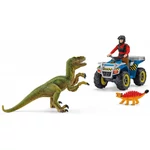 Kép 2/3 - Schleich: Menekülés quaddal a Velociraptor elől szett (41466)