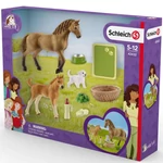 Kép 1/4 - Schleich Horse Club: Sarah kis állatai ápoló szettel