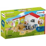 Kép 1/3 - Schleich: Farm World – Állatorvosi rendelő csikóval és háziállatokkal (42502)