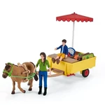 Kép 2/4 - Schleich: Farm World – Mobil piaci stand szett (42528)