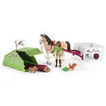 Kép 2/3 - Schleich: Horse Club – Sarah kempingezik játékszett (42533)