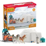 Kép 1/3 - Schleich: Wild Life – Antarktiszi expedíció játékszett figurákkal és kutyaszánnal (42558)