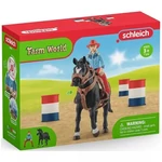 Kép 1/3 - Schleich: Farm World – Hordóverseny cowgirllel játékszett (42576)