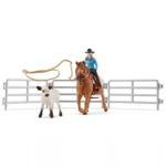 Kép 2/4 - Schleich: Farm World – Lasszóverseny cowgirllel játékszett (42577)