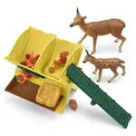 Kép 4/5 - Schleich: Farm World – Erdei állatok etetője játékszett (42658)