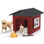 Kép 2/3 - Schleich Farm World – Kutyaház Golden Retriever kutyusokkal játékszett (42722)