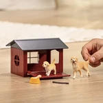 Kép 3/3 - Schleich Farm World – Kutyaház Golden Retriever kutyusokkal játékszett (42722)