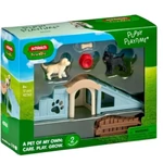 Kép 1/4 - Schleich: Farm World Kiskutyák játszóház játékszett (42763)