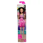 Kép 1/2 - Barbie Chic barna hajú divatbaba rózsaszín Barbie ruhában – Mattel