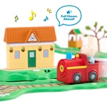 Kép 3/4 - Peppa malac Whizz-Around Nyuszi Rebeka piros vonattal játékszett