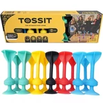 Kép 1/3 - Tossit Family Pack – Piros, Türkiz, Kék, Sárga tapadókorongos darts társasjáték