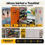 Kép 2/3 - Tossit Family Pack – Piros, Türkiz, Kék, Sárga tapadókorongos darts társasjáték