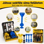 Kép 5/5 - Tossit Starter Pack kék-sárga szilikon tapadókorongos darts társasjáték