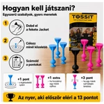 Kép 3/4 - Tossit Starter Pack rózsaszín-kék szilikon tapadókorongos darts társasjáték
