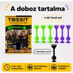 Kép 2/5 - Tossit Starter Pack lila-zöld szilikon tapadókorongos darts társasjáték