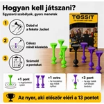 Kép 3/5 - Tossit Starter Pack lila-zöld szilikon tapadókorongos darts társasjáték