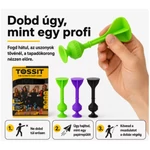 Kép 4/5 - Tossit Starter Pack lila-zöld szilikon tapadókorongos darts társasjáték