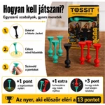 Kép 3/5 - Tossit Starter Pack piros-türkiz szilikon tapadókorongos darts társasjáték