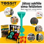 Kép 5/5 - Tossit Starter Pack piros-türkiz szilikon tapadókorongos darts társasjáték