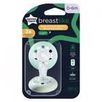 Kép 1/3 - Tommee Tippee: Breast Like Anyamell formájú éjszakai fluoreszkáló cumi 2 db-os szett (0–6 hó)
