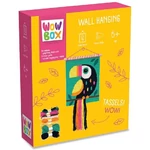 Kép 1/2 - WowBox: Makramé falidísz kreatív készlet tukán mintával