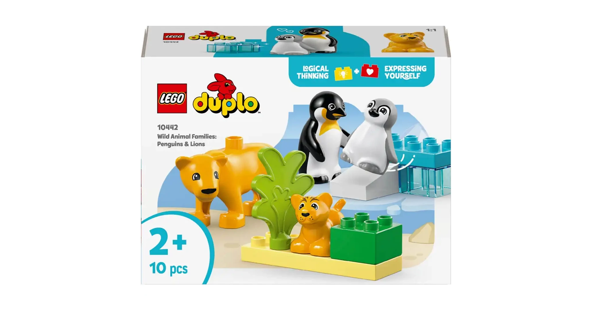 LEGO DUPLO®: Állatcsaládok a vadvilágban: Pingvinek és oroszlánok (10442)