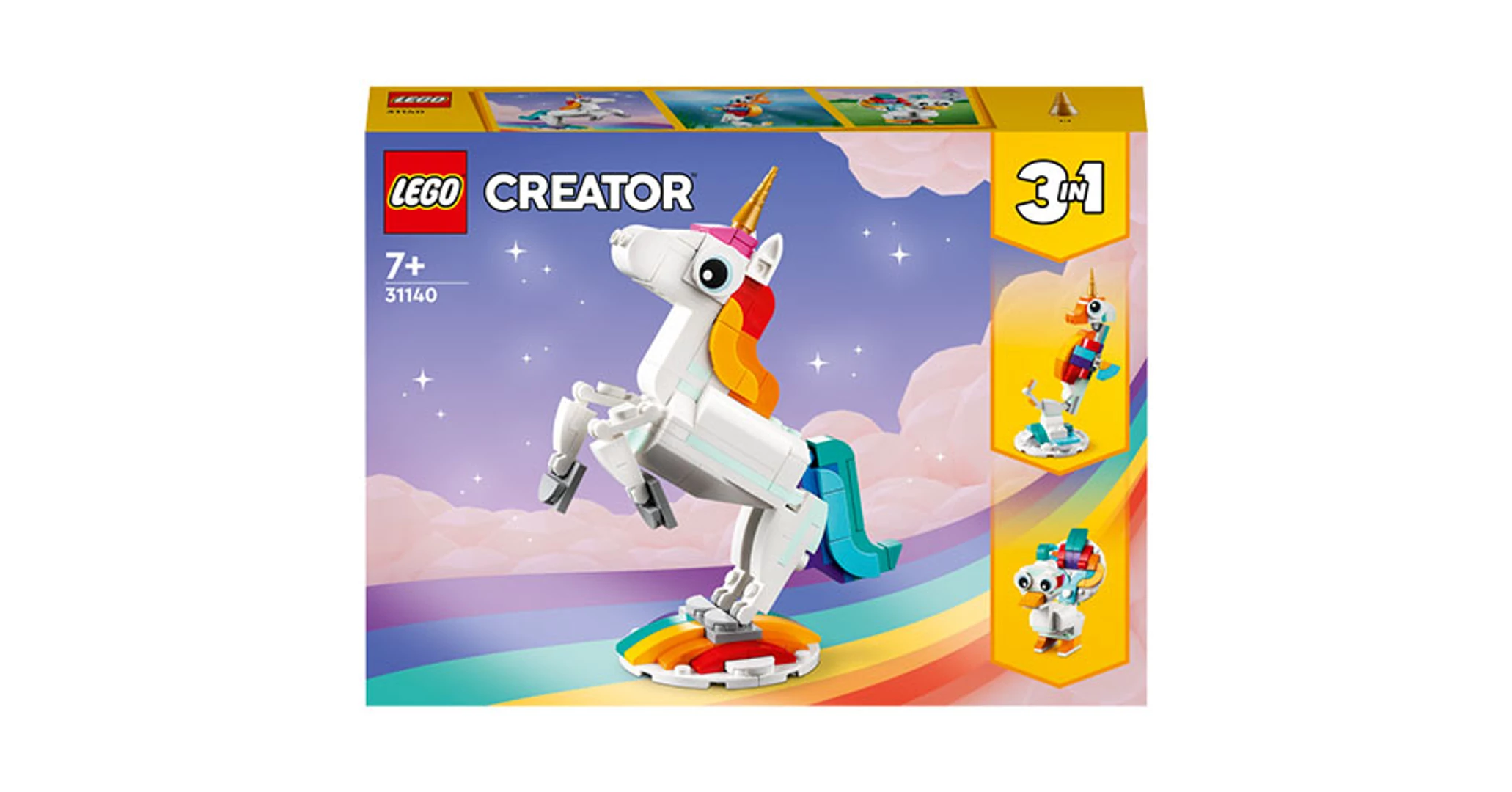 LEGO Creator: Varázslatos egyszarvú 3 az 1-ben (31140)