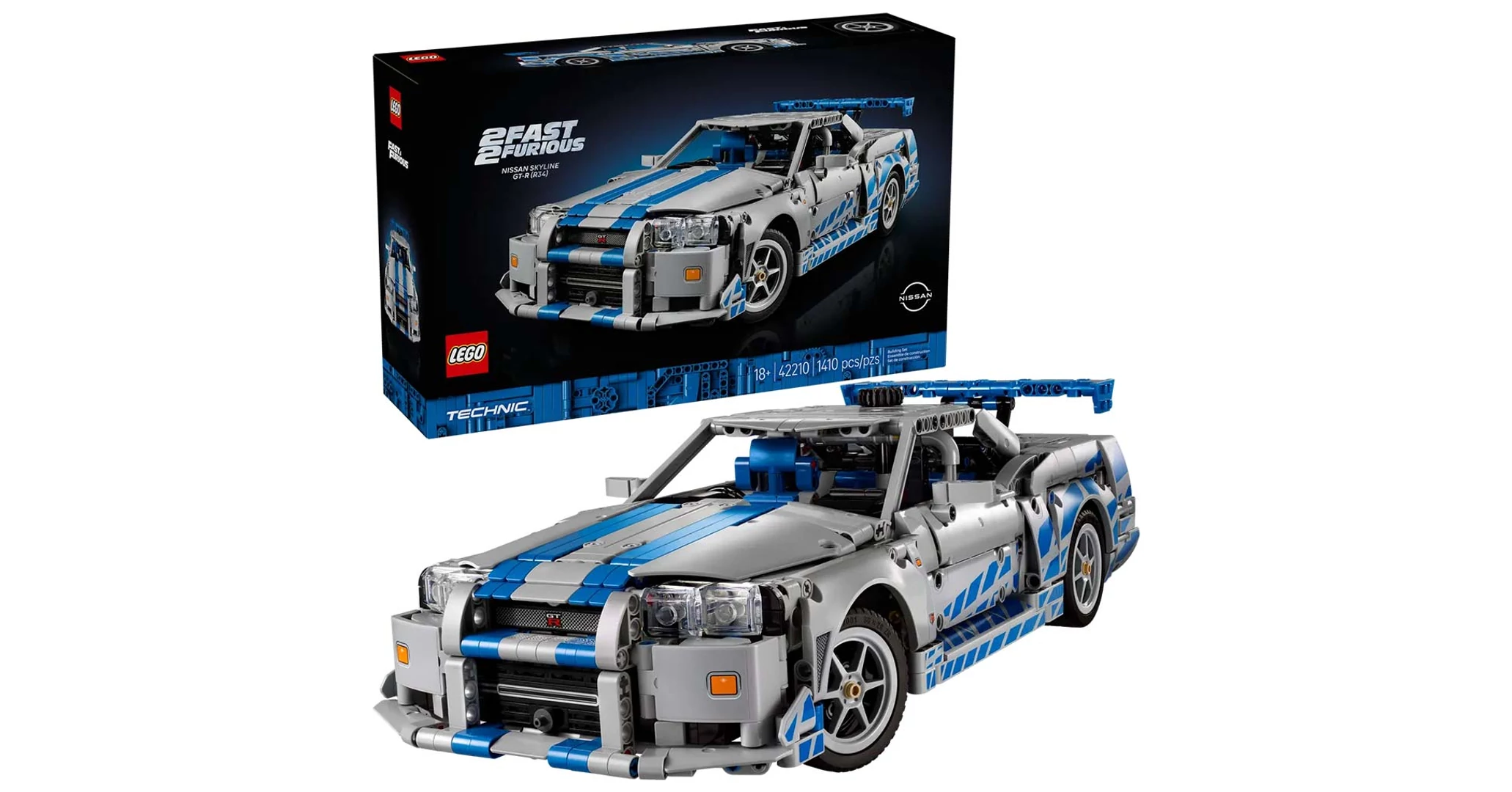 LEGO Technic: 2 Fast 2 Furious Nissan Skyline GT-R (R34) autó (42210)