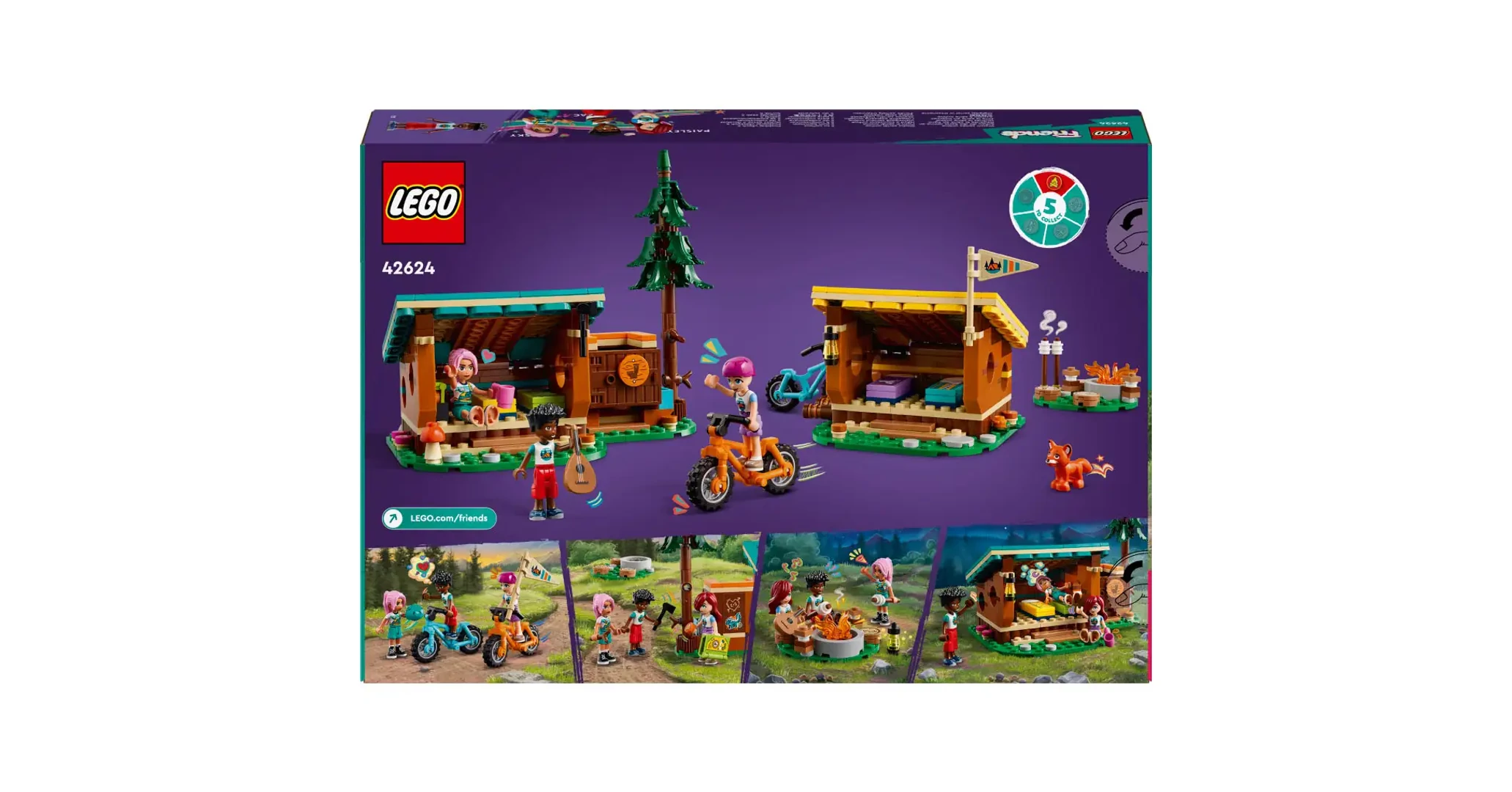 LEGO Friends: Otthonos kabinok a kalandtáborban (42624)