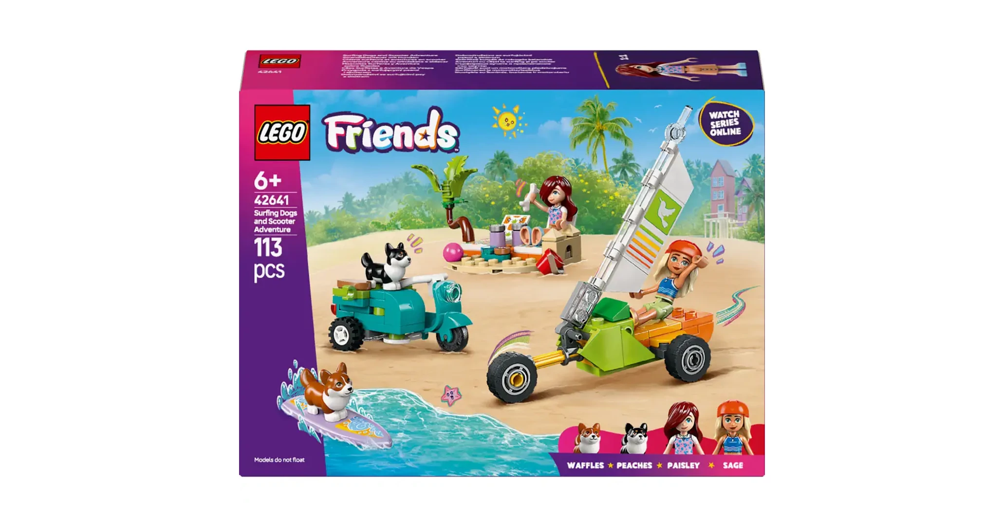 LEGO Friends: Szörföző kutyák és robogós kalandok (42641)