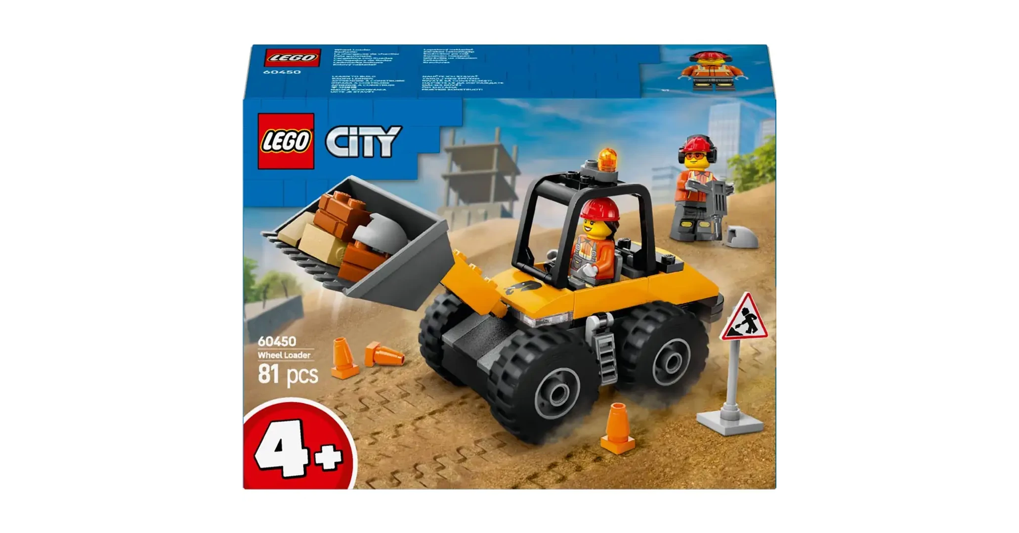 LEGO City: Sárga kerekes rakodógép (60450)