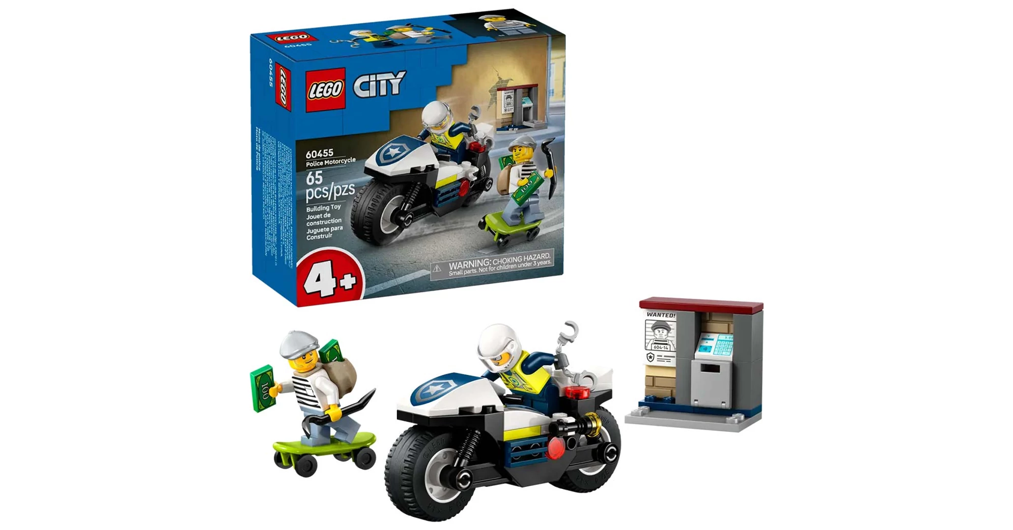 LEGO City: Üldözés rendőrségi motorkerékpárral (60455)