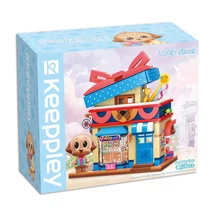 QMAN® K28011 Keeppley | kompatibilis építőjáték | | Poodle kutyus játékboltja