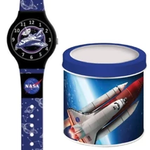 NASA analóg karóra fém díszdobozban