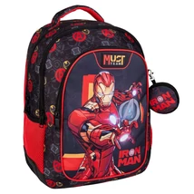 Luna: Must Team Vasember lekerekített 3 rekeszes hátizsák 32×18×43 cm