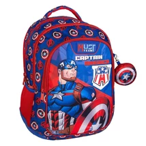 Luna: Must Team Amerika Kapitánya lekerekített 3 rekeszes hátizsák 32×18×43 cm